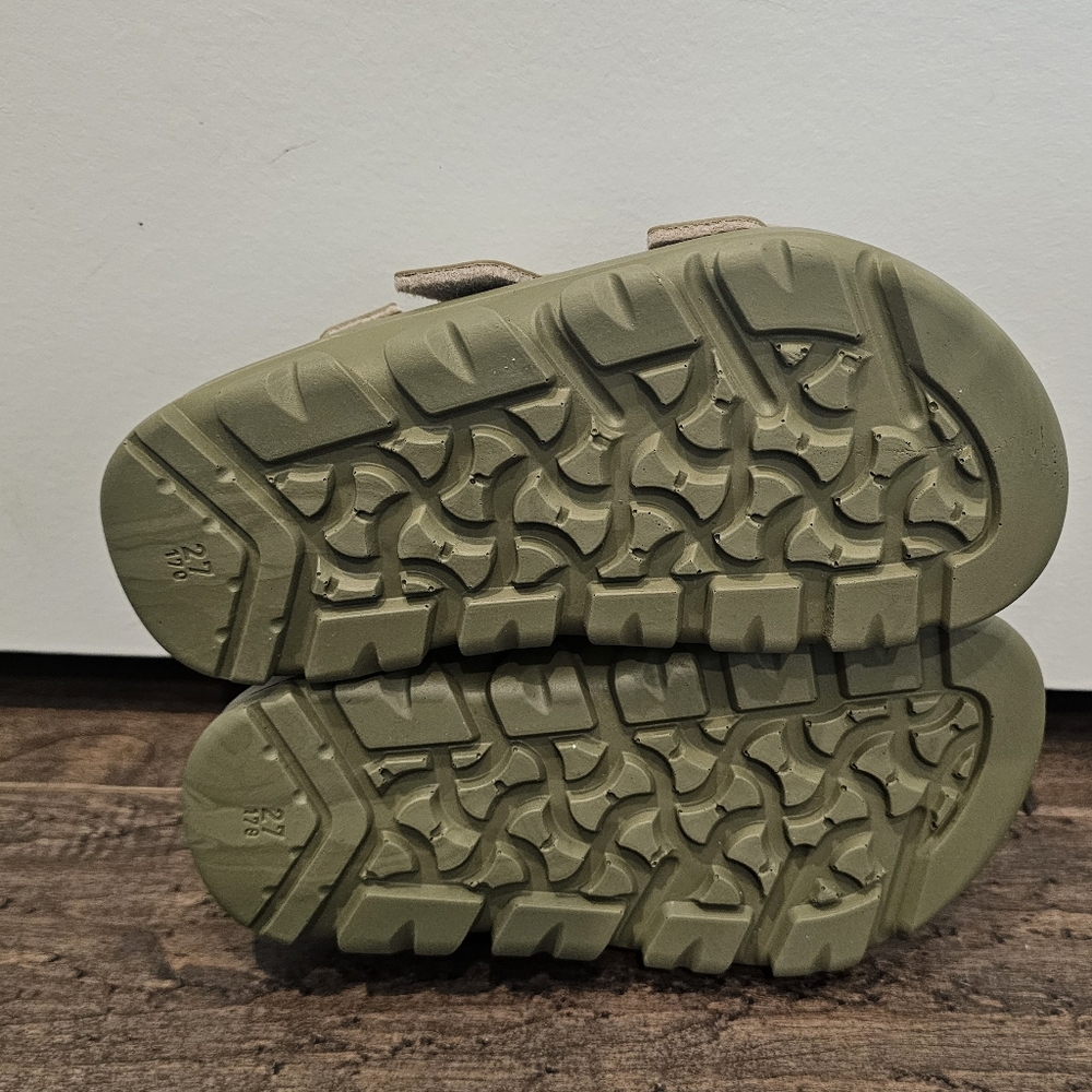 New Birkenstock Mogami Kids Olive Green Velcro Adjustable Sandals Sz 27 - Picture 7 of 7